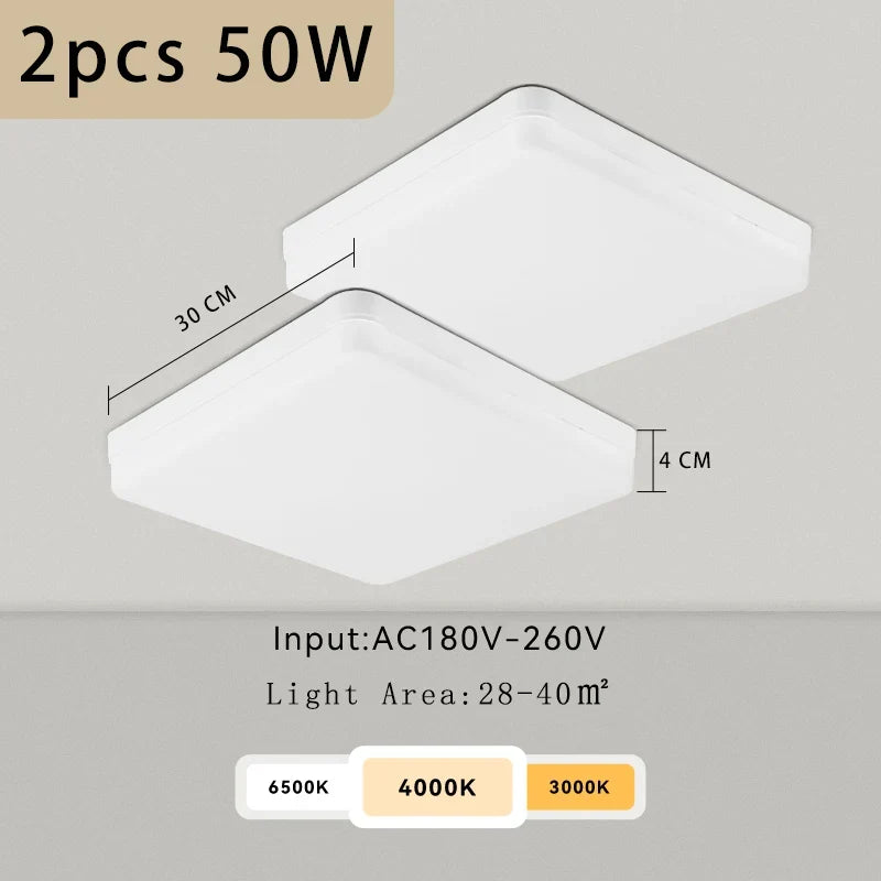 plafonnier led moderne carré pour intérieur design élégant