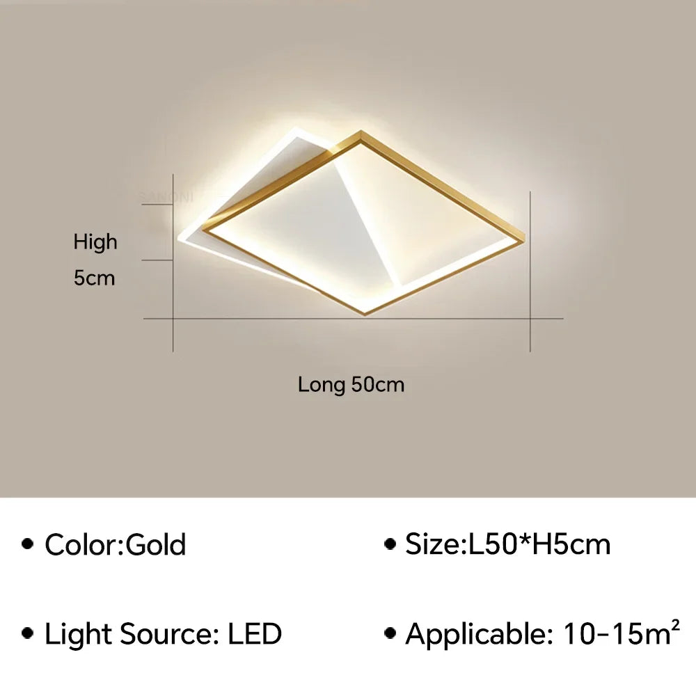 plafonnier led moderne pour décoration d'intérieur élégante