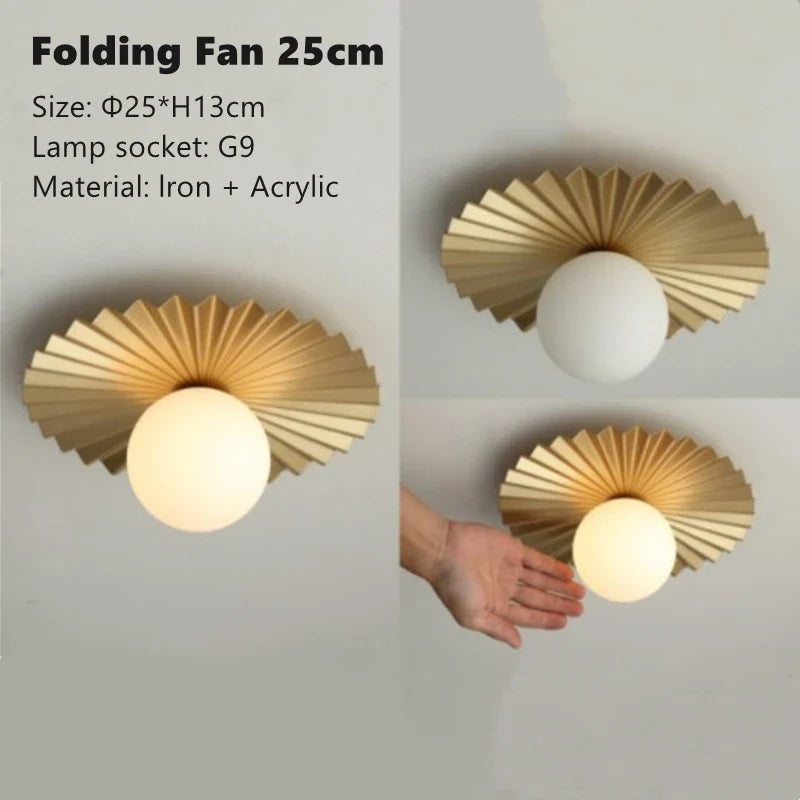 plafonnier luxe en forme de feuille de lotus style nordique décoratif