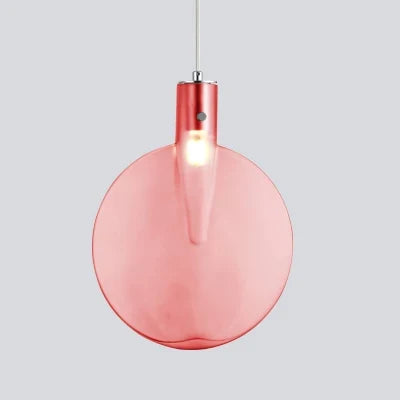 suspension en verre abat-jour raquette tennis design moderne lumineux