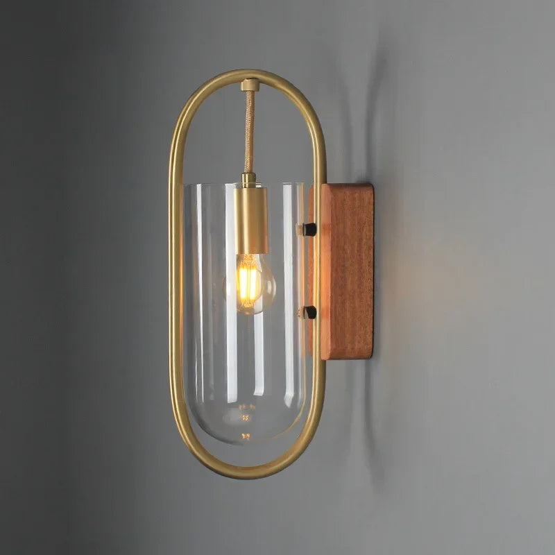 applique murale moderne en verre pour décoration artistique et éclairage