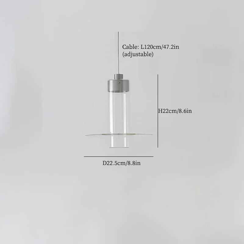 lustre moderne en verre pour cuisine et salon
