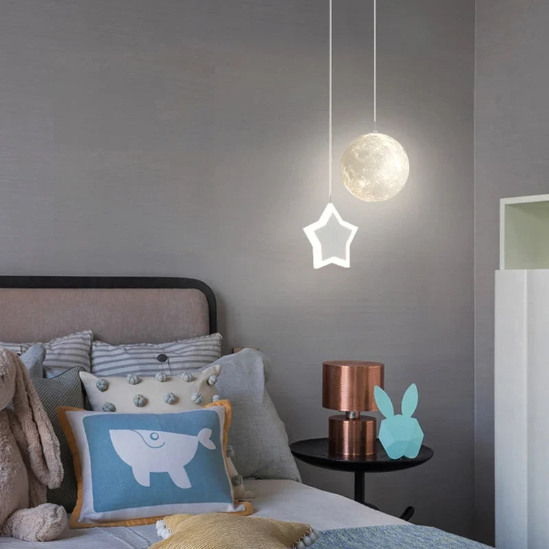 suspension led design dessin animé pour chambre d'enfant