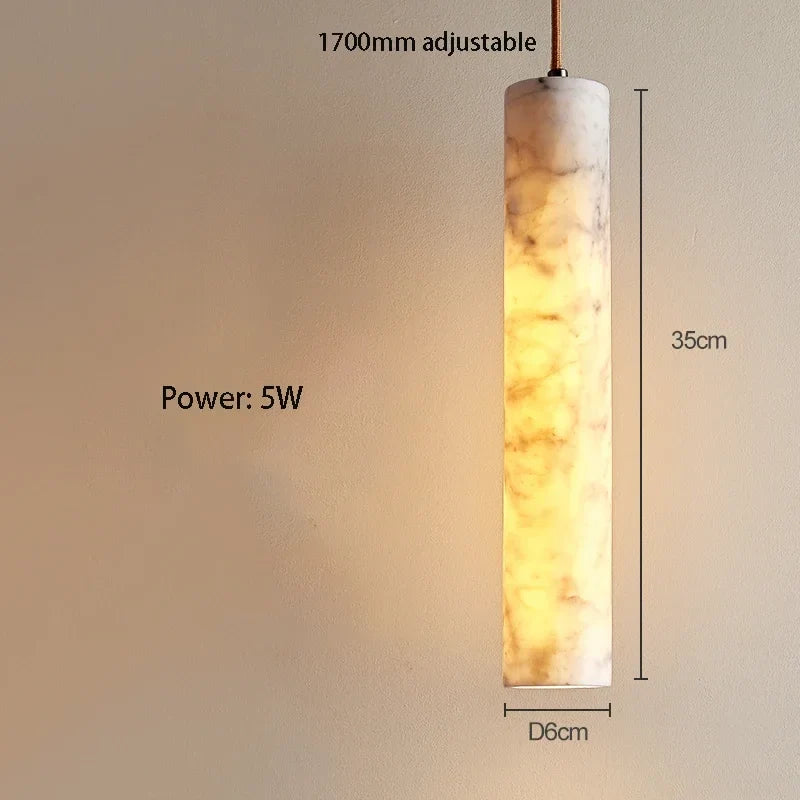 lustre wabi-sabi en marbre naturel pour hôtel design