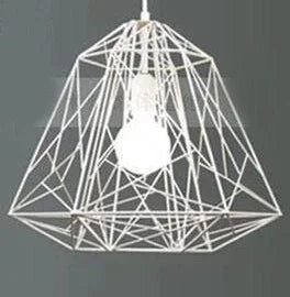 suspension vintage en cage géométrique pour restaurant et bar