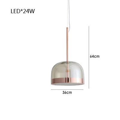 lampes de table nordiques en verre coloré pour intérieur élégant