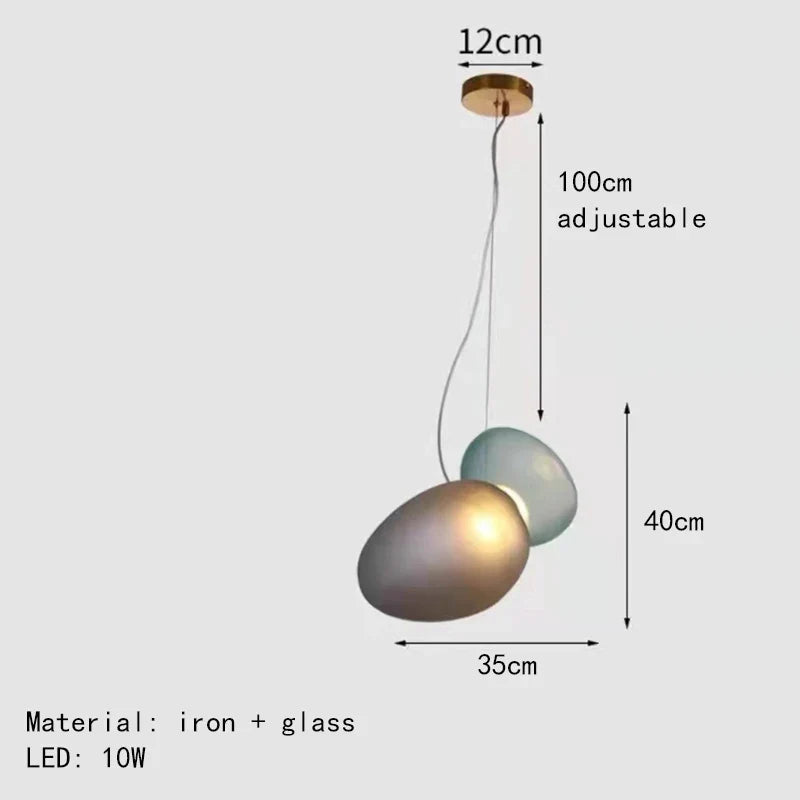 suspension design moderne en verre pour décoration intérieure