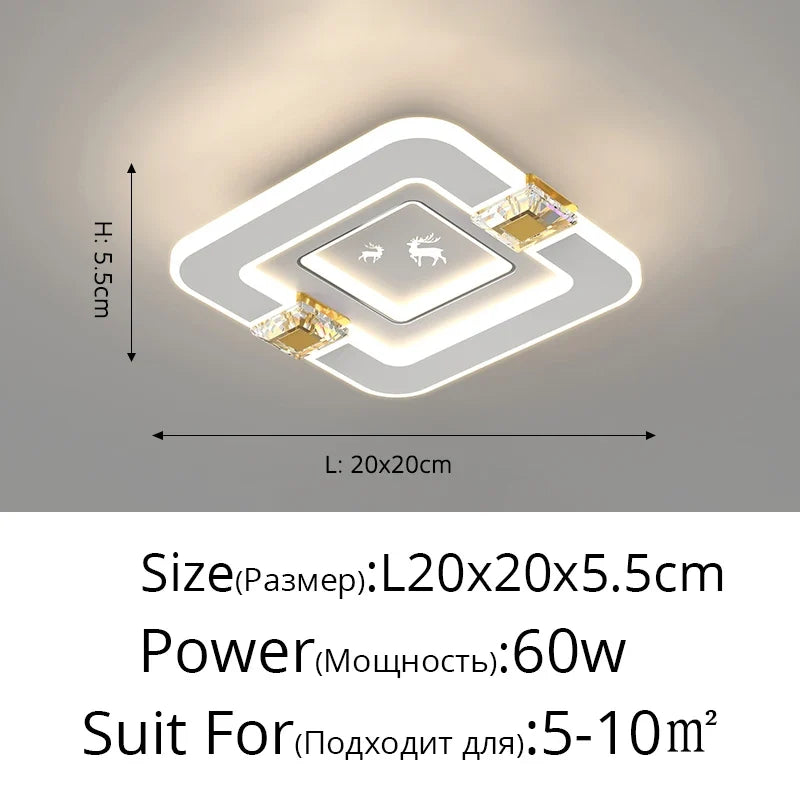 allée nordique led lumières de luxe personnalité créative
