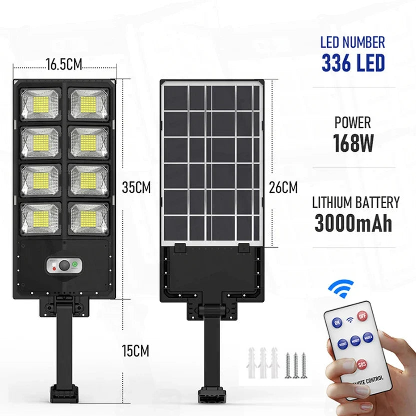 20000W Split Solar Street Light Outdoor Aluminum Solar Street Light Garden Sunlight House Remote Control Waterproof Wall Lamp