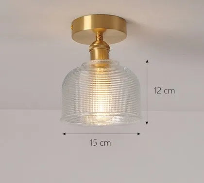 plafonnier moderne en verre pour intérieur et extérieur lumineux