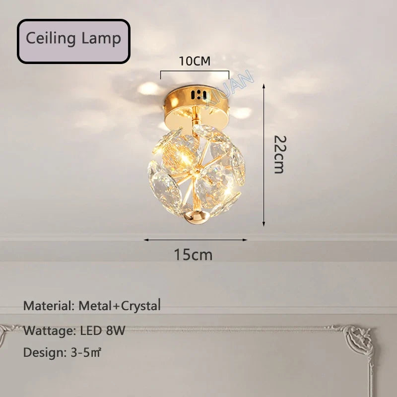 suspension cristal pissenlit avec télécommande et gradation