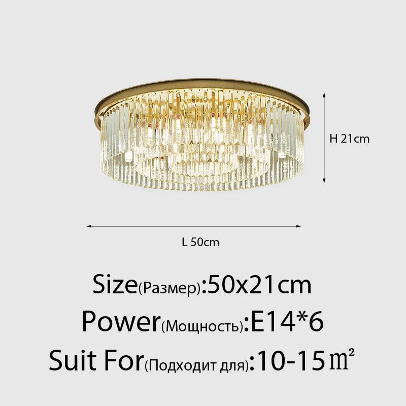 lustre en cristal de luxe style italien pour décoration intérieure
