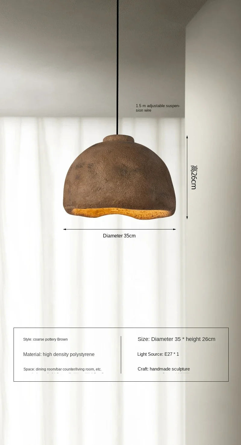 Lustre Wabi-sabi nordique simple moderne
