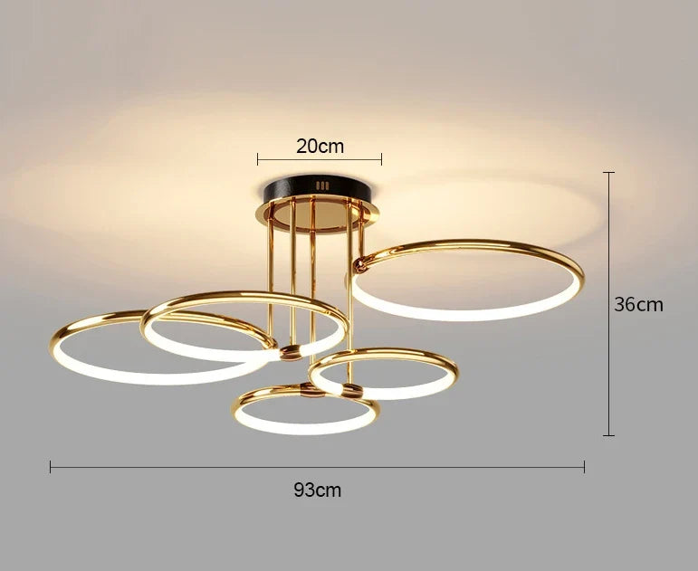 lustre led en silicone pour décoration intérieure élégante et moderne