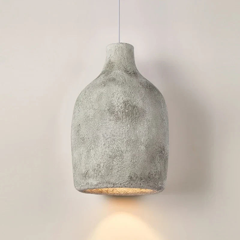 suspension led design rétro nordique wabi sabi pour décoration maison