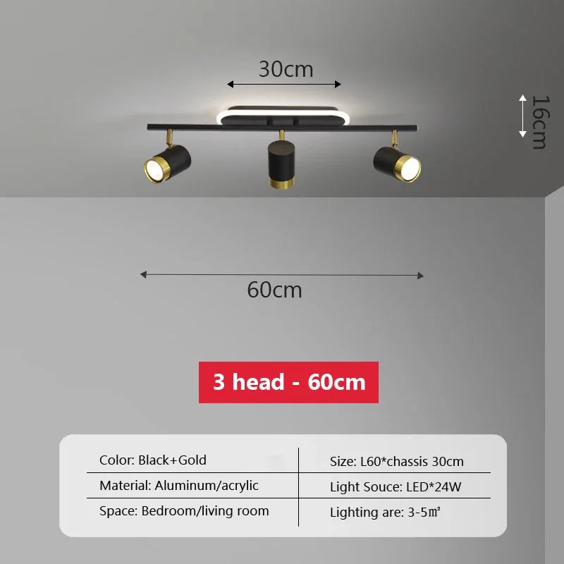 plafonnier led moderne à bande lumineuse décorative pour intérieur
