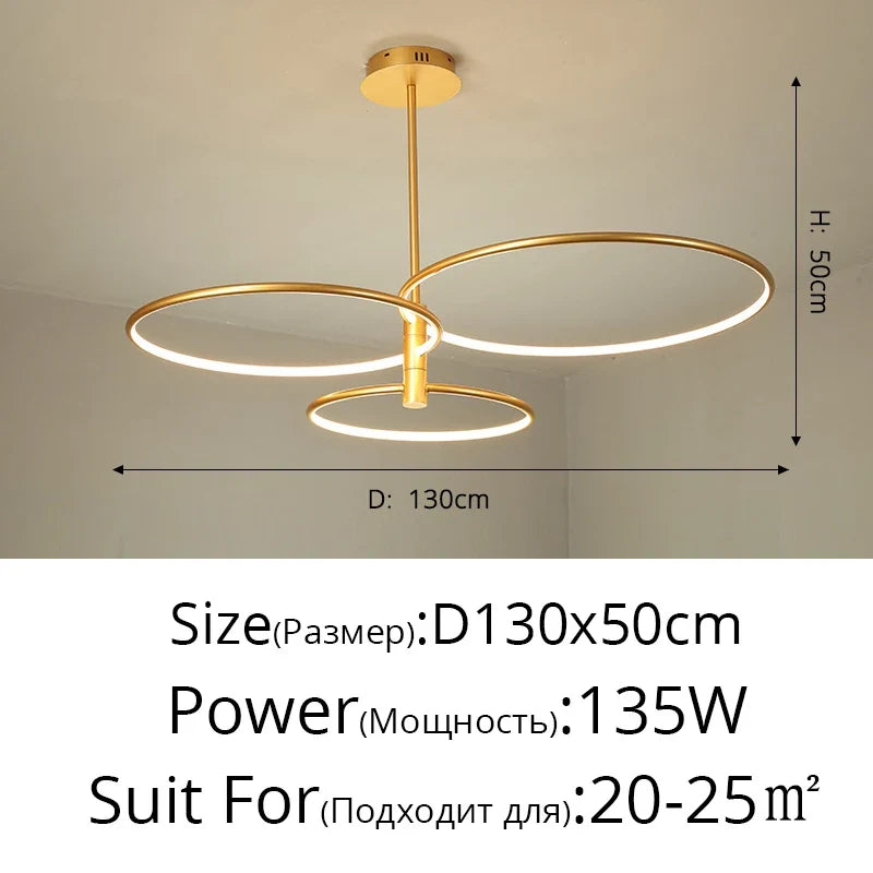 lustre led créatif moderne de luxe pour éclairage intérieur