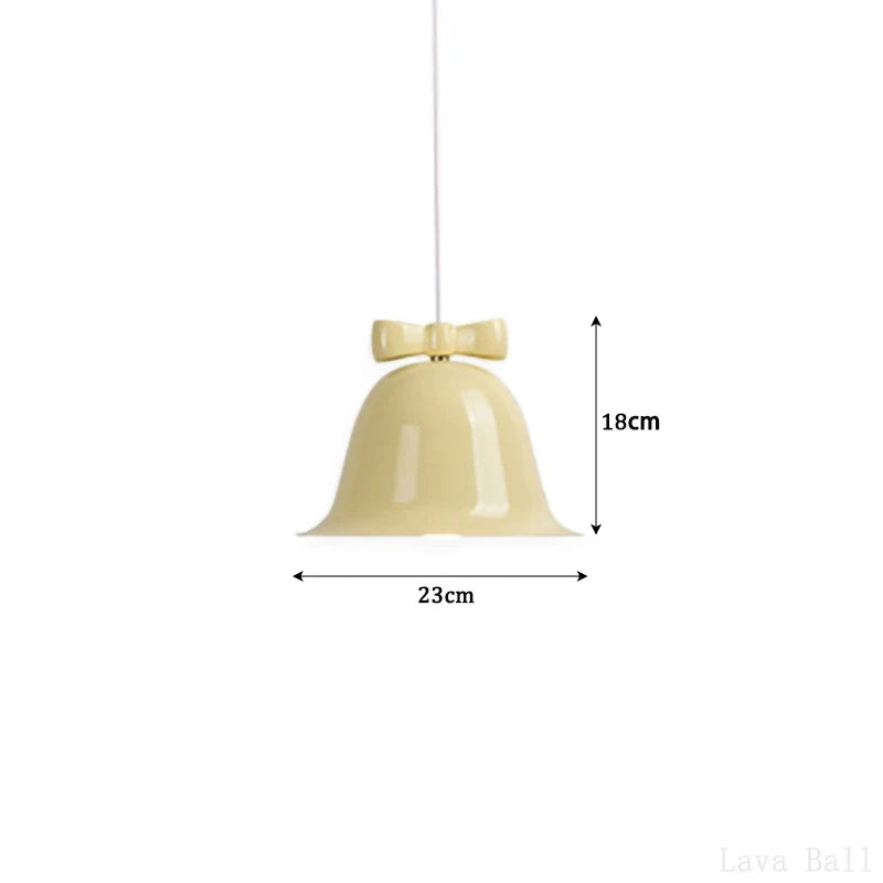 suspension modernes en forme de cloche avec nœud décoratif
