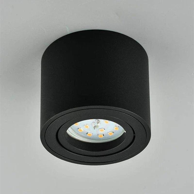plafonnier led rond avec ampoule remplaçable et angle réglable