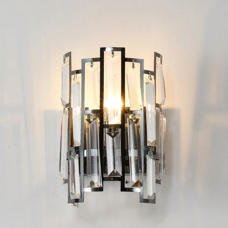 applique murale en cristal moderne pour intérieur élégant