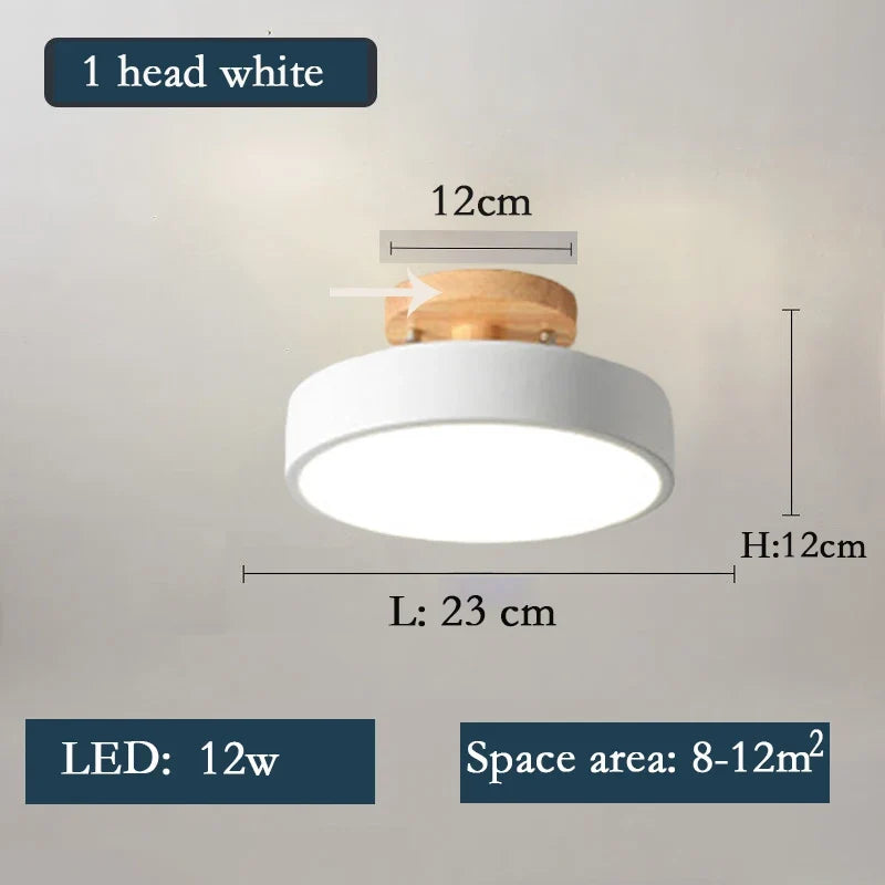 lustre en bois led style nordique pour diverses pièces