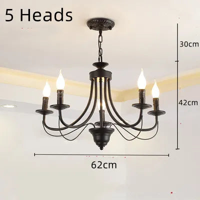 lustre en fer forgé noir et blanc design intérieur moderne