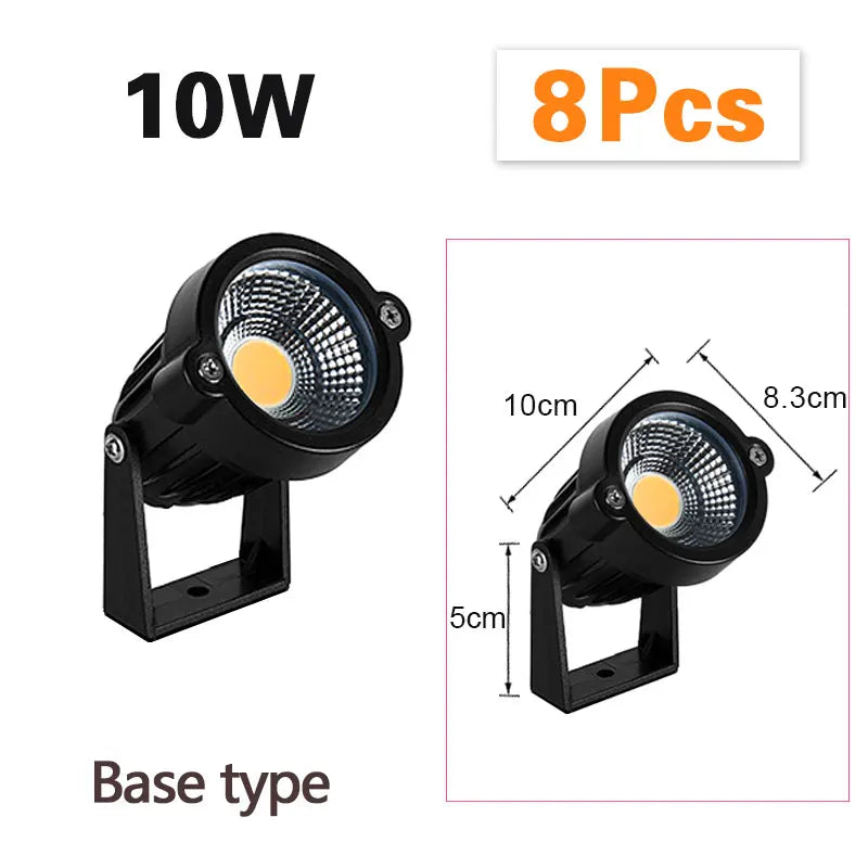 lot de 8 lampes led pour extérieur résistantes à l'eau