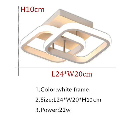 lustre led moderne pour allée couloir et intérieur