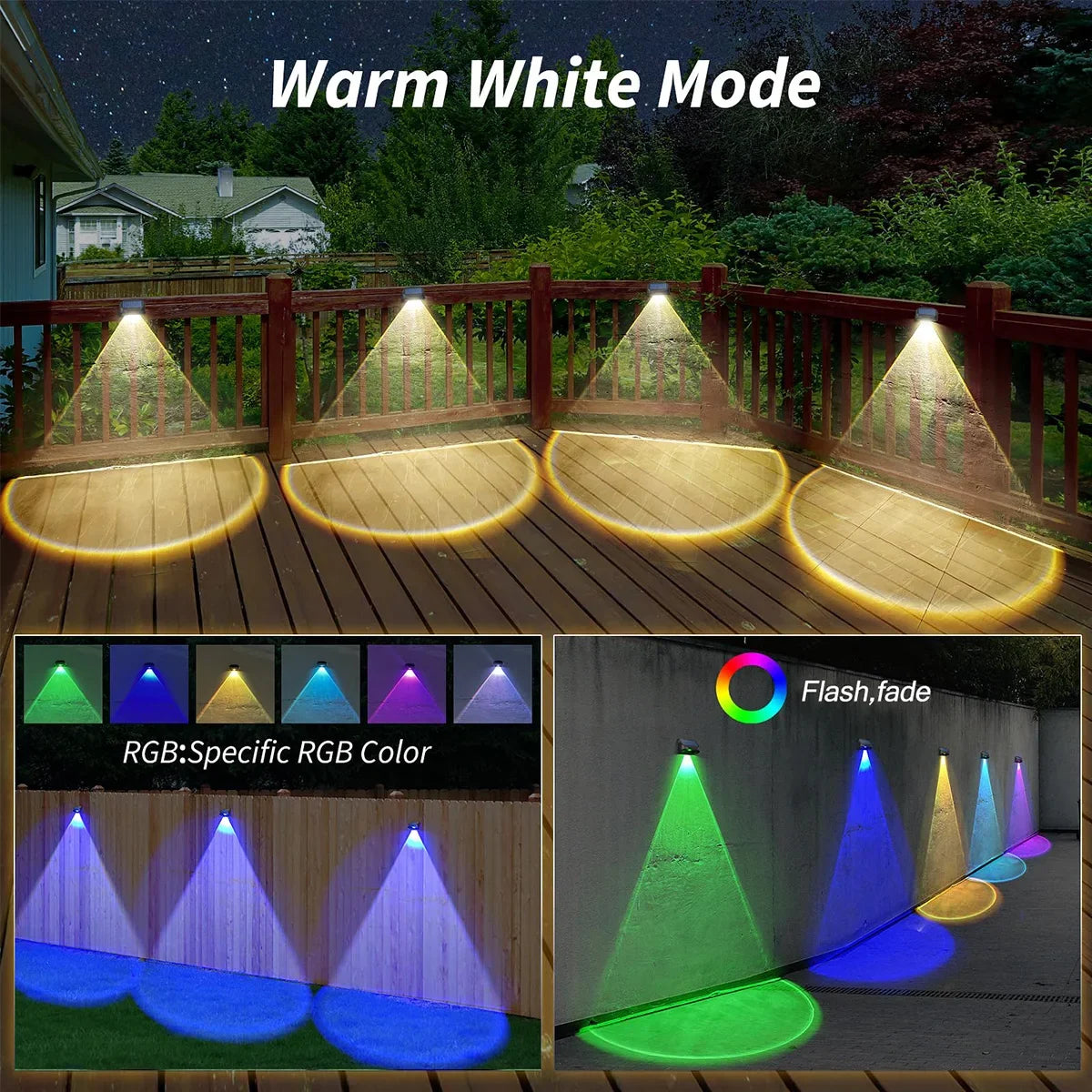 lampes solaires étanches pour éclairage extérieur crépuscule à aube
