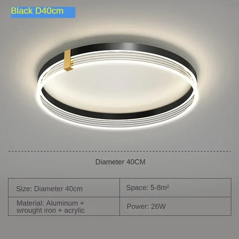 lustre moderne en acrylique avec leds pour décor luxueux