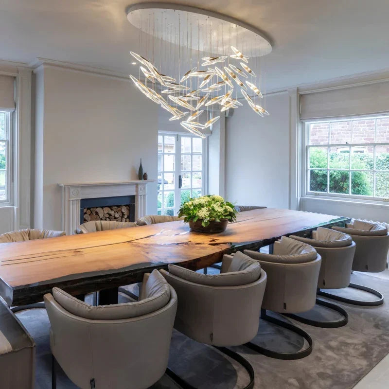 lustre en cristal de luxe pour hôtel et villa moderne