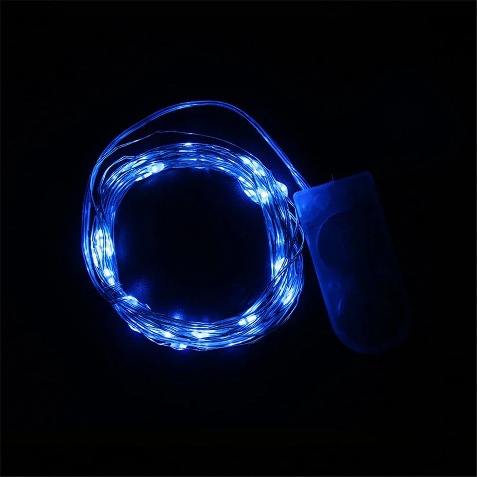 guirlande lumineuse led en fil de cuivre pour décorations de fête