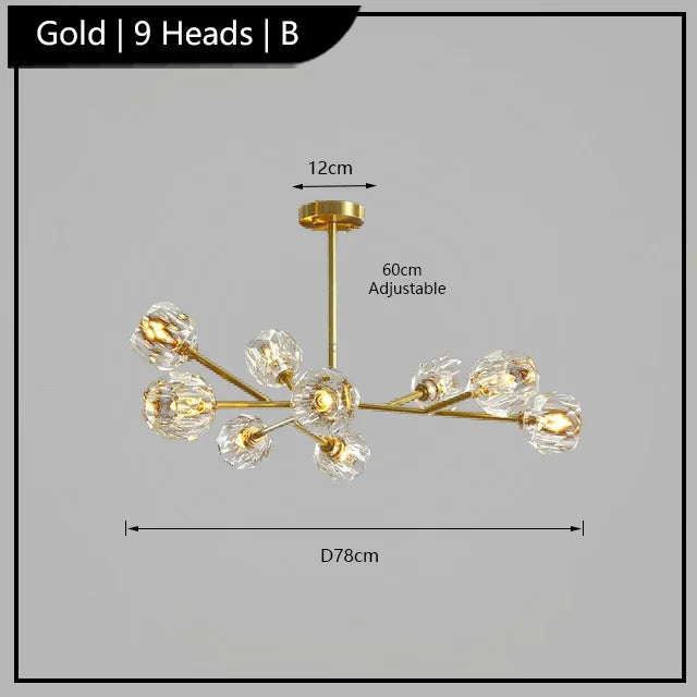 lustre de luxe 	 en cristal éclairage postmoderne winfordo wf-xd011