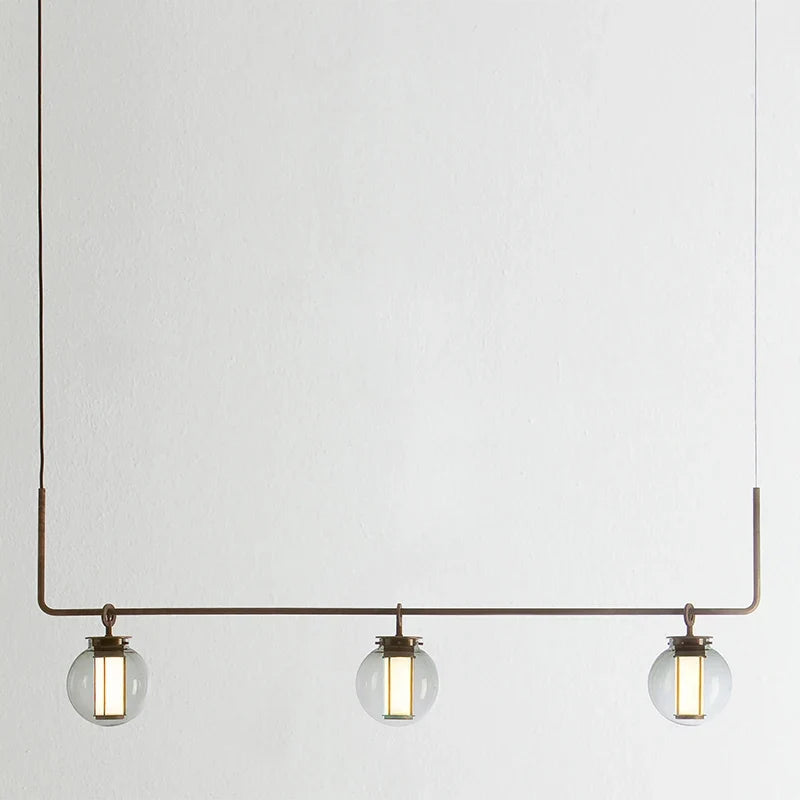 suspension en verre minimaliste pour espaces créatifs et rétro