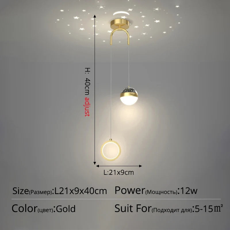 suspension moderne décorative idéale pour ciel étoilé