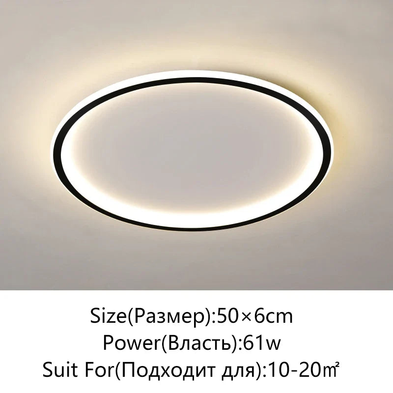 plafonnier led moderne simple variable ronde ou carrée