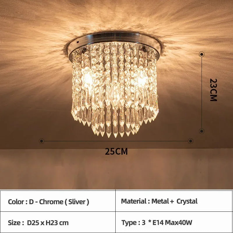 plafonnier led en bois style bohème moderne avec cristal élégant