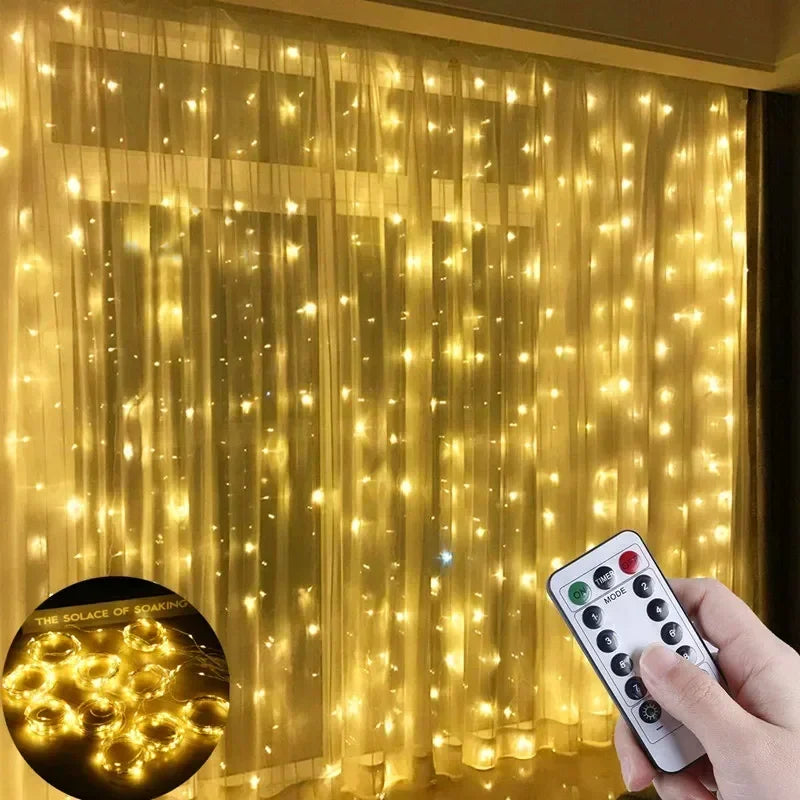 guirlande lumineuse usb avec télécommande pour fêtes et décorations