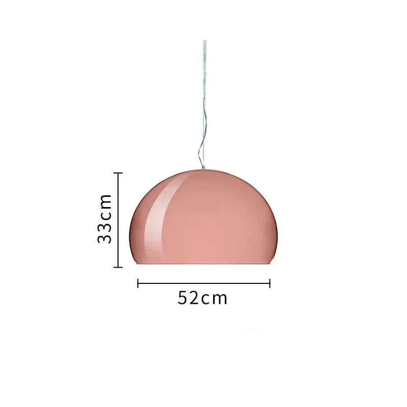 Italian Designer Dome Pendant Lamp Colorful Acrylic Chandelier Ceiling Suspenion Hanging Light with E27 Bulb