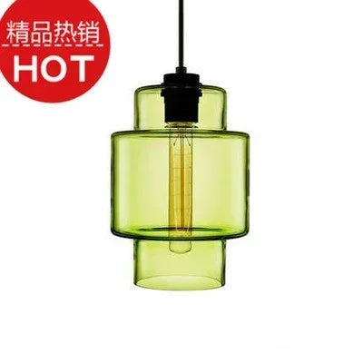 lustre suspendu moderne en verre transparent design élégant
