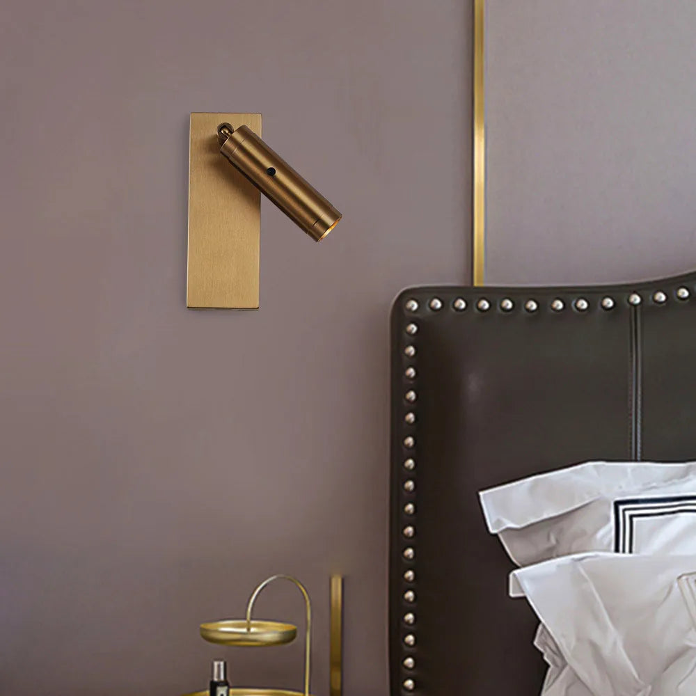 3W LED Applique murale de lecture avec interrupteur DC5V USB Port de charge chevet 350 degrés Rotation chambre hôtel tête de lit appliques lumière