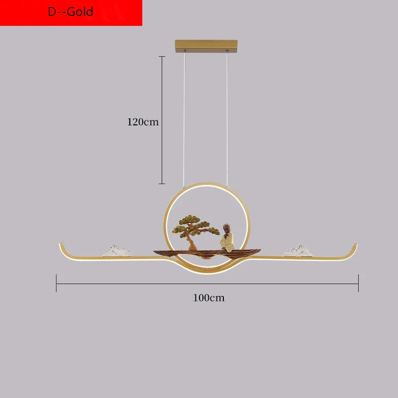 suspension de style chinois pour ambiance zen et moderne
