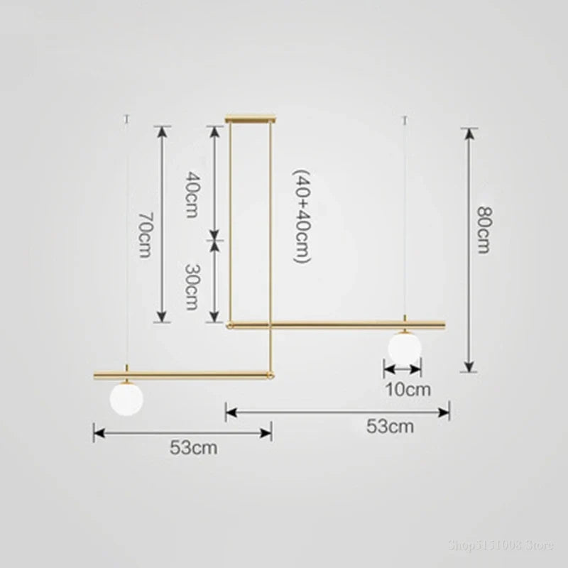 lustre design moderne abat-jour verre nordique éclairage bar luminaire suspendu