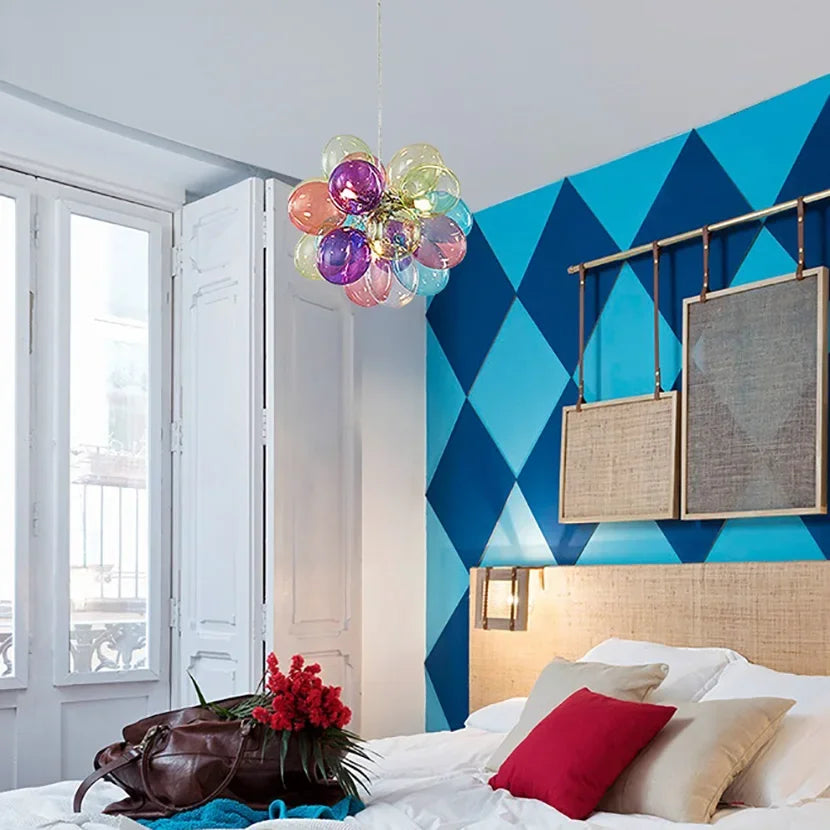 suspension moderne en verre créatif pour décoration intérieure