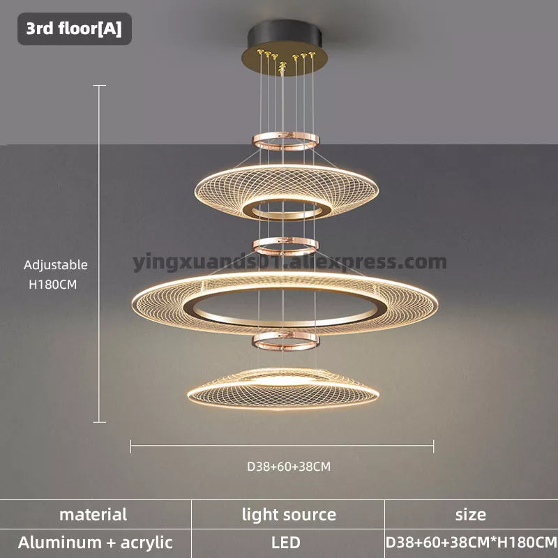 suspension double lampes led pour hôtel restaurant