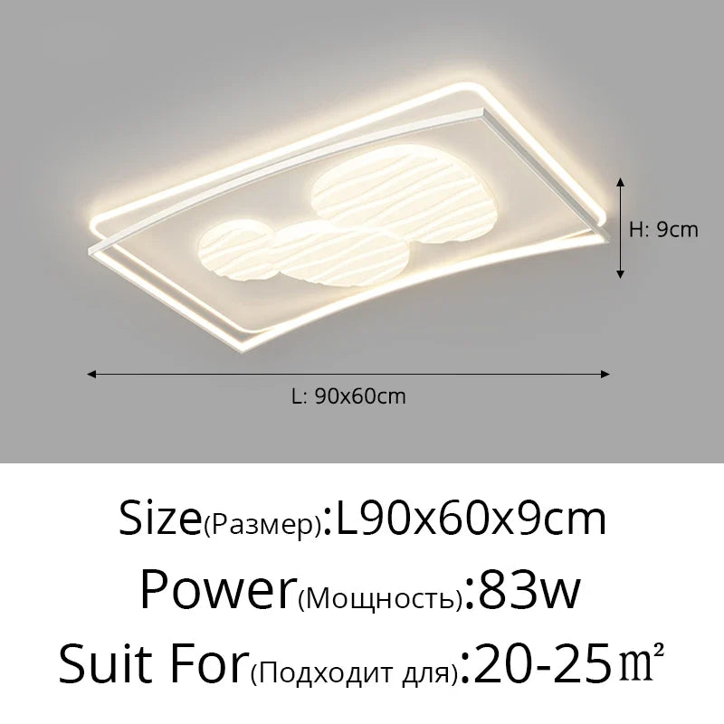 plafonnier led design nordique moderne luminaire décoratif simple