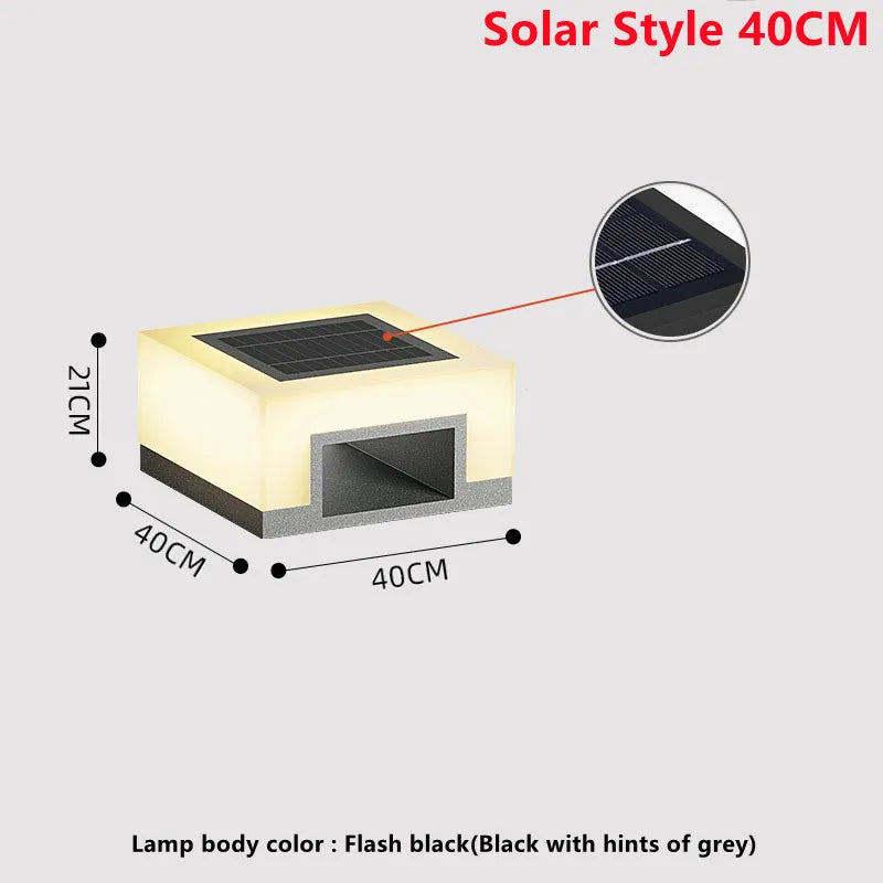 lampe solaire led étanche pour extérieur et jardin