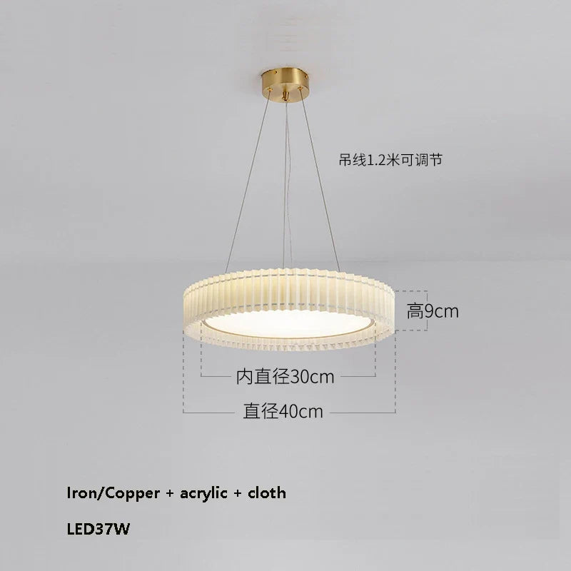 lustre led nordique à intensité variable pour décoration intérieure