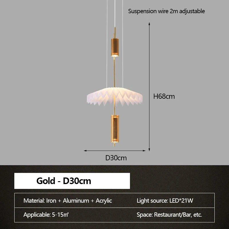 lustre minimaliste led art créatif pour intérieur moderne