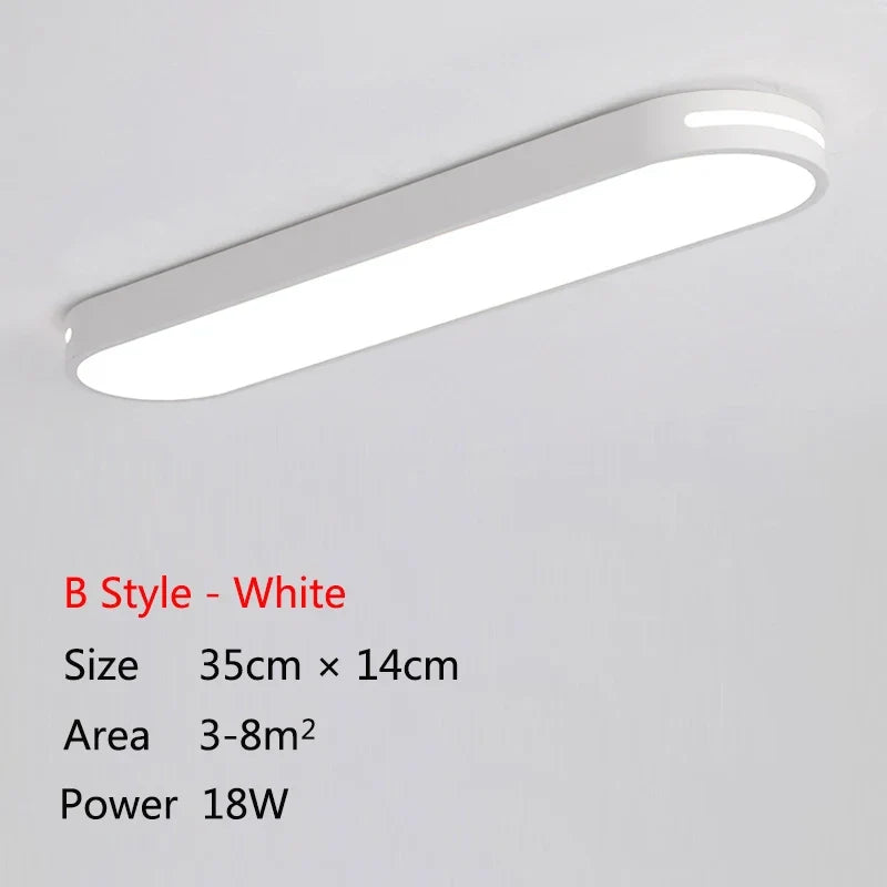Plafond moderne à LEDs lumières balcons couloirs chambres décoration de la maison éclairage intérieur cuisine Restaurant plafonnier
